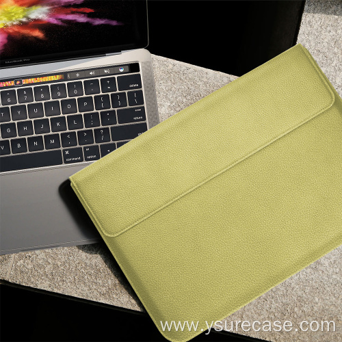 Waterproof leather Laptop folio Case for macbook